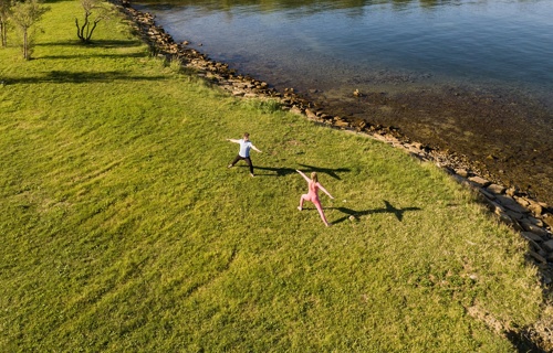 Crop Joga na plaži